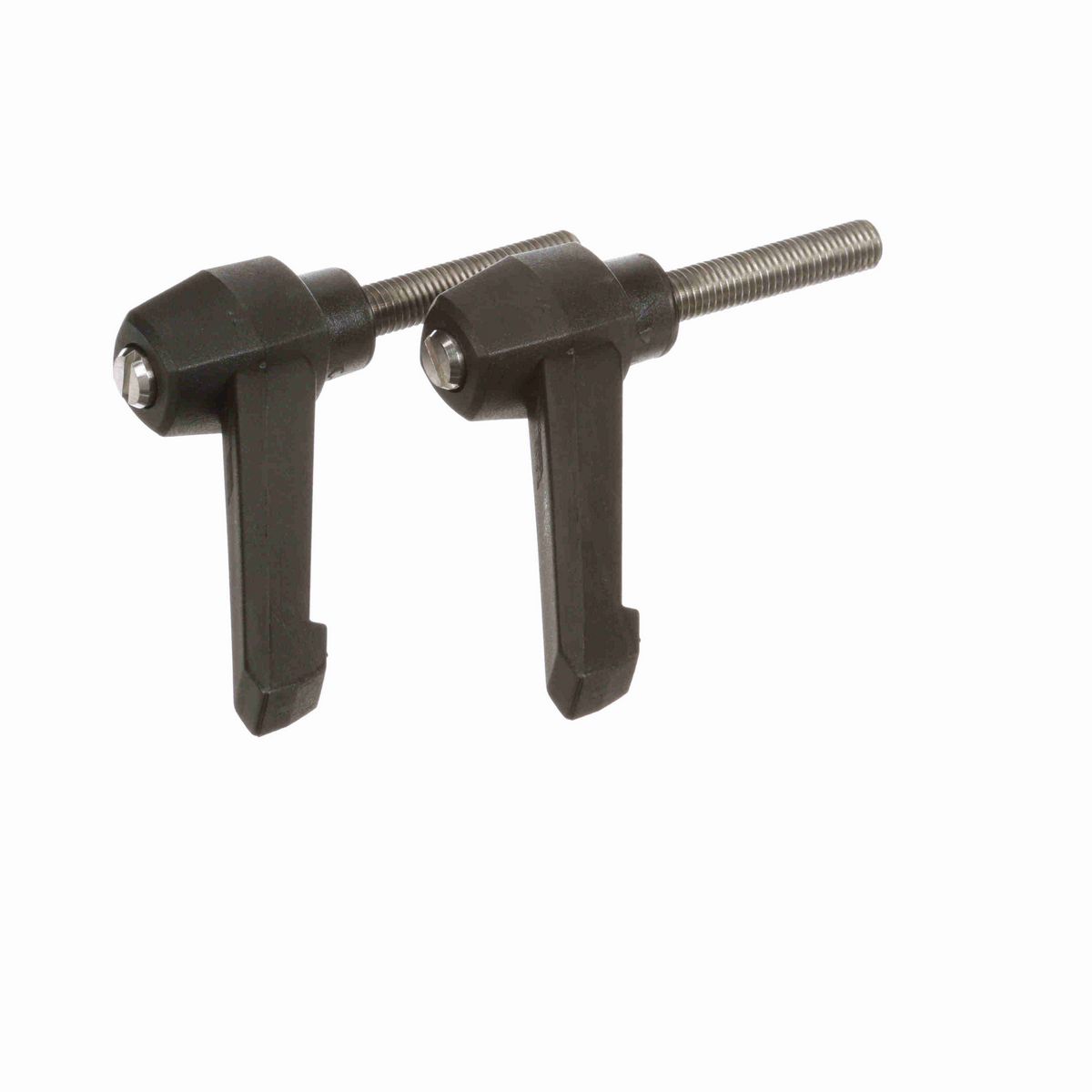 System Plast Ratchet Handle (Male); Thread: M10 x 1.5, Handle Length: 3.13-in Stud Length: 1.97-in, Color: Black - RH-30-BK-MSM10-50