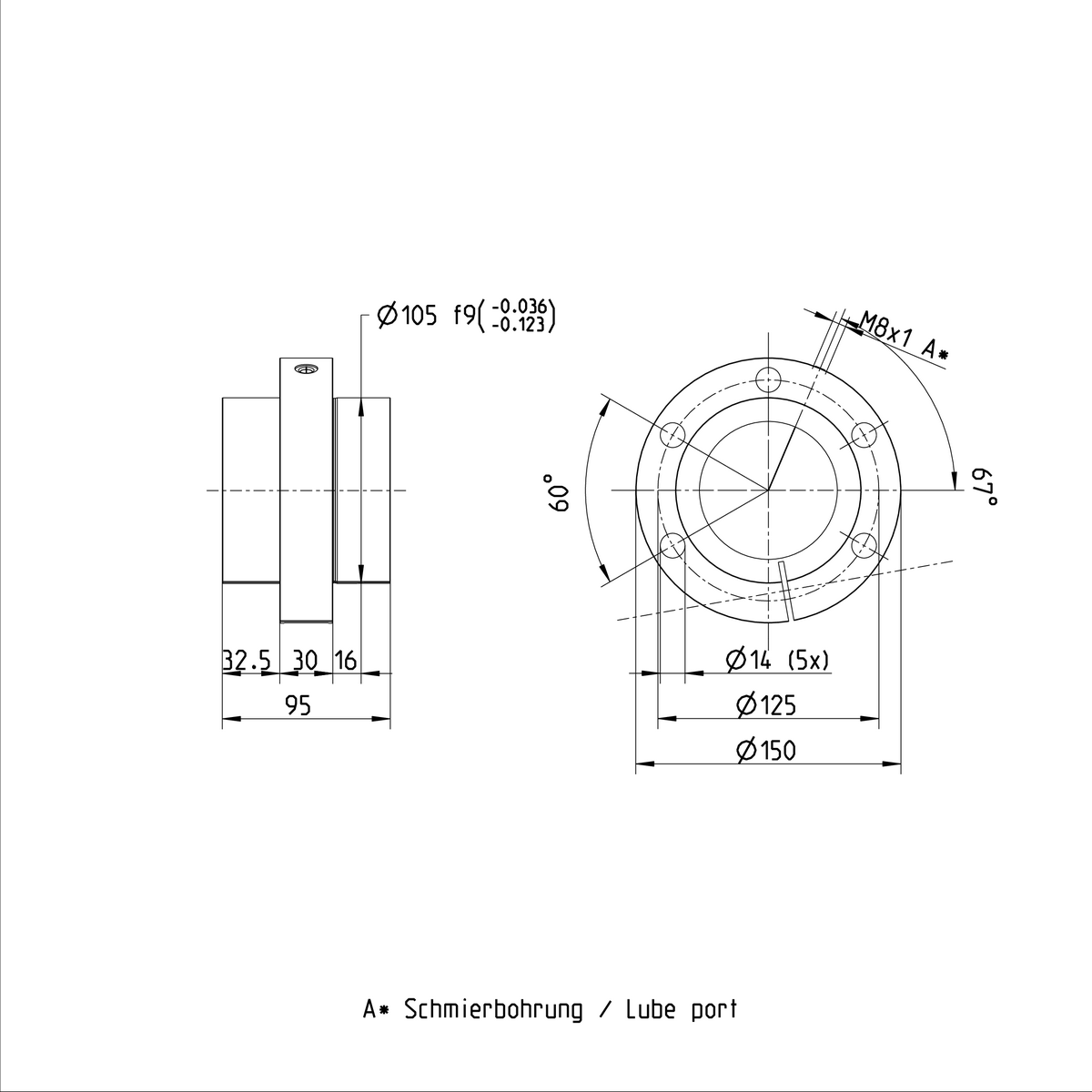 Одинарная гайка с регулируемым предварительным натягом Bosch Rexroth SEM-E-S 80X10RX6,5-6 [R151274014]