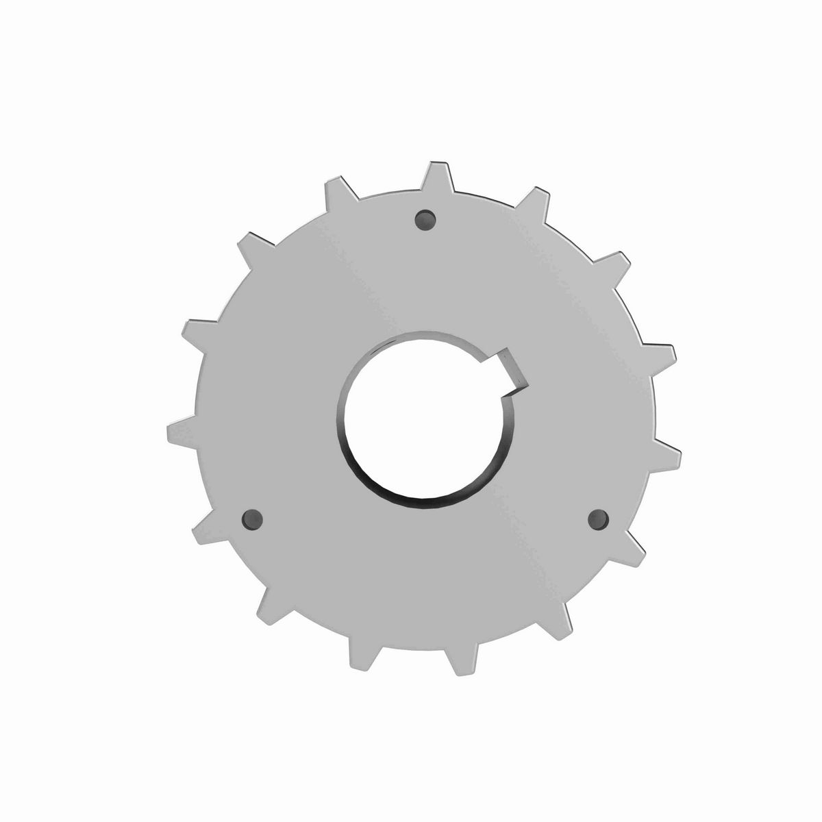 Rexnord 820 Series Solid One Piece Cast Iron Sprocket with 15 Teeth and a 1-1/4in Round Shaft-Ready Bore with Keyway & Setscrew - 401-194-31