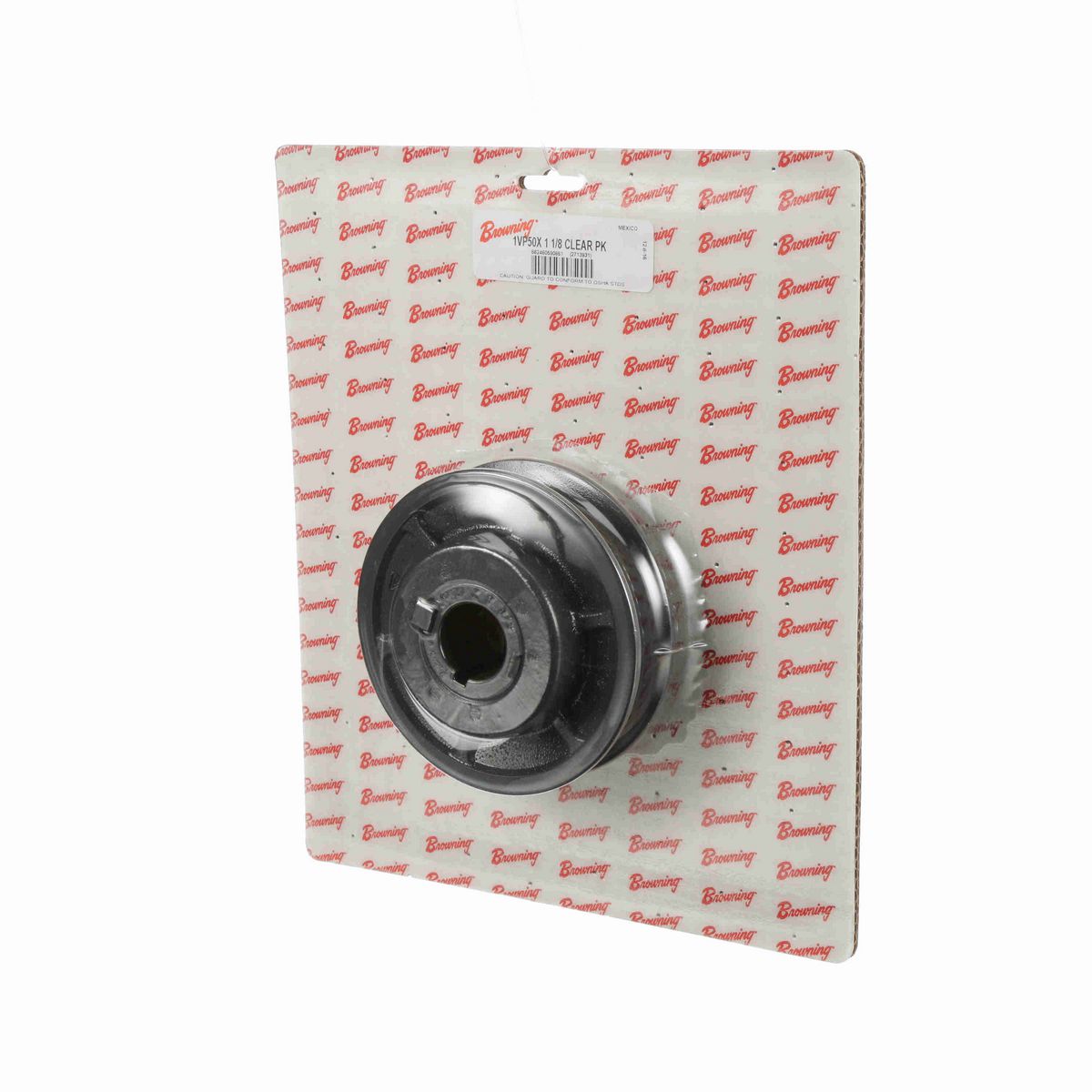 Browning 1 Groove Cast Iron Finish Bore FHP Variable Pitch Sheave Clear Pack - 1VP50X 1 1/8 CLEAR PK
