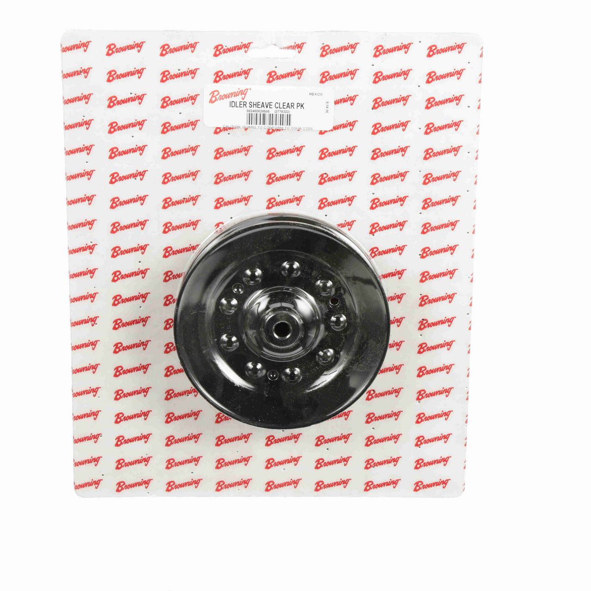 Browning 1 Groove Steel Finish Bore Idler Sheave Clear Pack - IDLER SHEAVE CLEAR PK