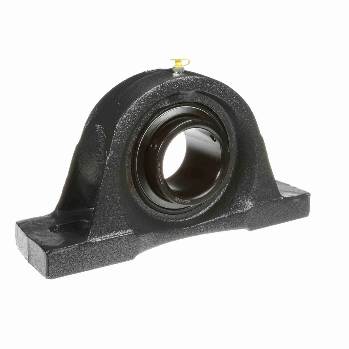 Sealmaster Mounted Cast Iron Two Bolt Pillow Block Ball Bearing - 52100 Bearing Steel, Black Oxided - Setscrew Lock - SP-52