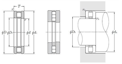 Упорный цилиндрический роликоподшипник NTN 87411