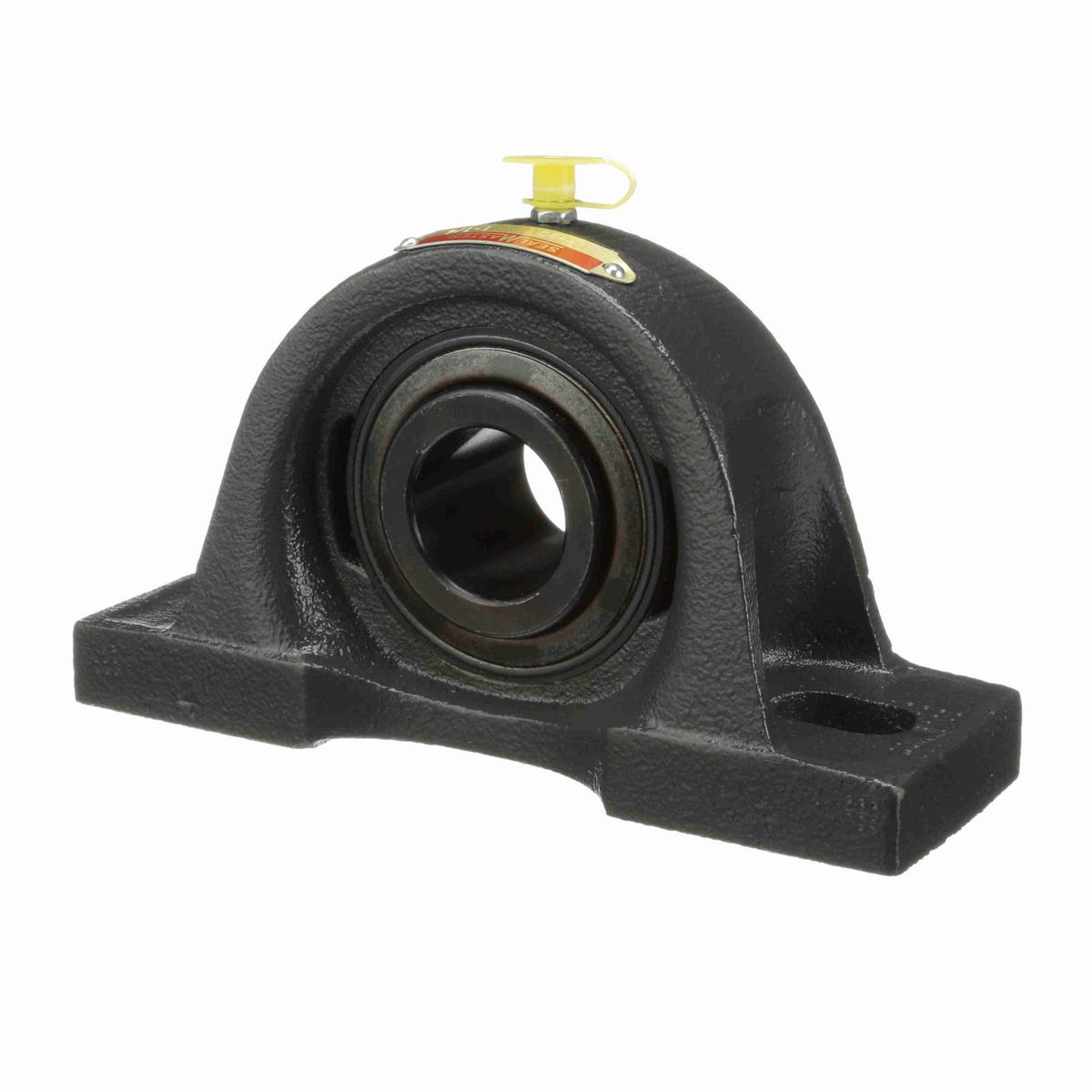 Sealmaster Mounted Cast Iron Two Bolt Pillow Block Ball Bearing - 52100 Bearing Steel, Black Oxided - Setscrew Lock - MP-20
