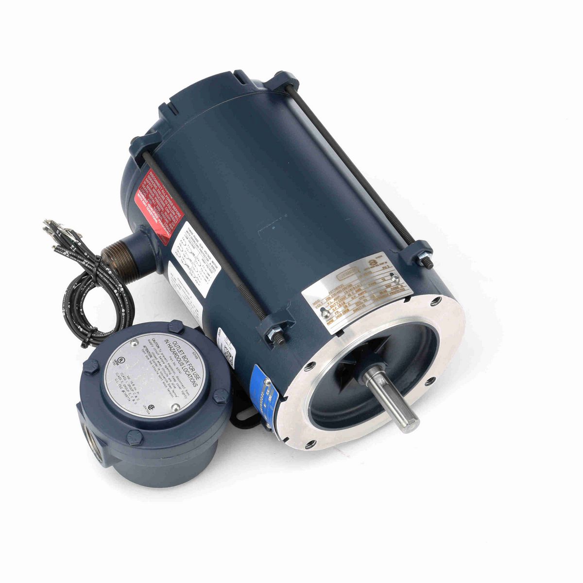 LEESON Explosion Proof Motor, 0.50 & 0.33 HP, 3 Ph, 60 & 50 Hz, 208-230/460 & 190/380 V, 3600 & 3000 RPM, 56C Frame, EPNV - 114627.00