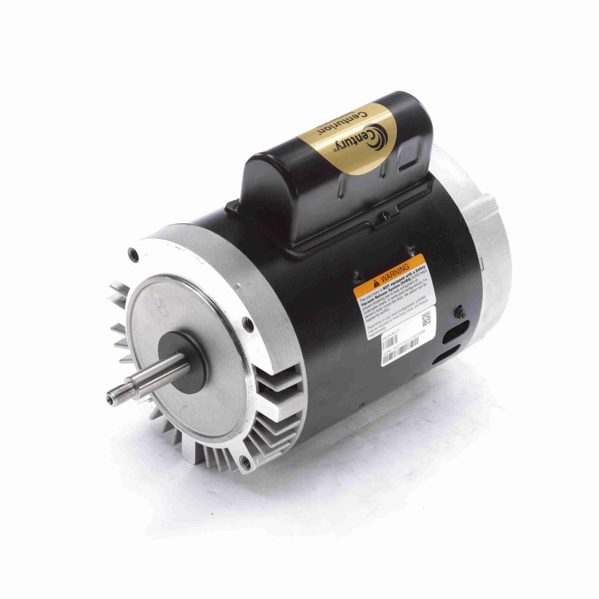 Century Pool Pump Motor, 3/4 HP, 1 Ph, 60 Hz, 230/115 V, 3600 RPM, S56J Frame, DP - B127