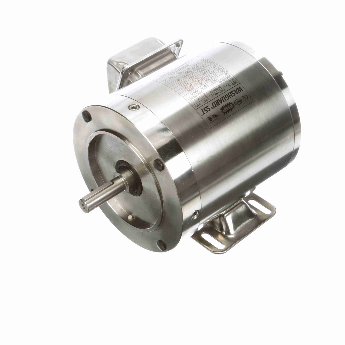 LEESON SST Duck™ General Purpose Motor, 0.75 & 0.50 HP, 3 Ph, 60 & 50 Hz, 230/460 & 190/380 V, 3600 & 3000 RPM, 56C Frame, TENV - 191206.00
