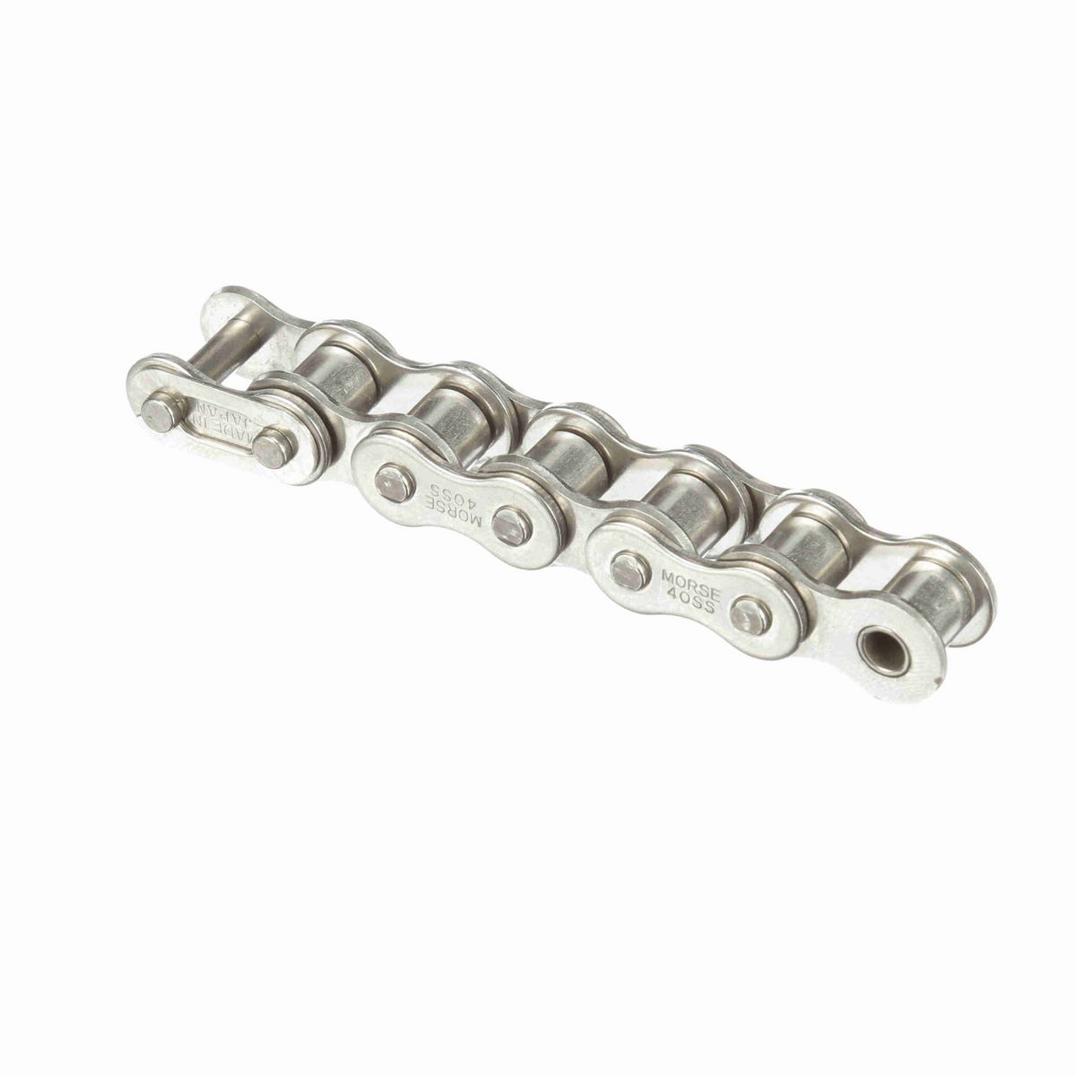 Morse Stainless Steel Riveted Roller Chain - 40SS R 10FT