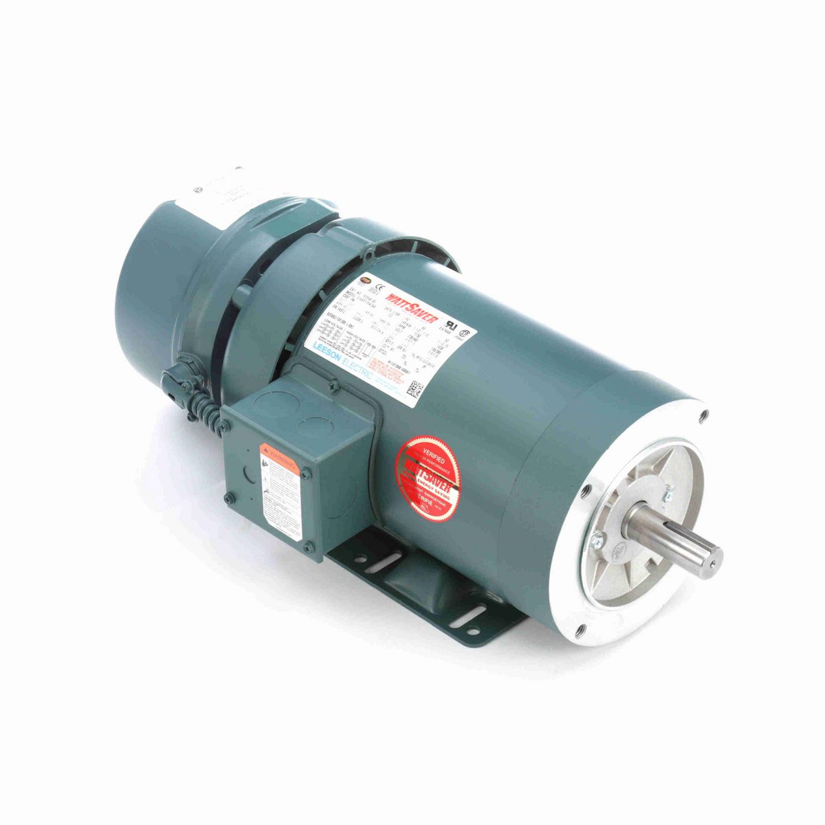 LEESON Brake Motor, 1.50 & 1 HP, 3 Ph, 60 & 50 Hz, 230/460 & 190/380 V, 1800 & 1500 RPM, 145TC Frame, TEFC - 122249.00