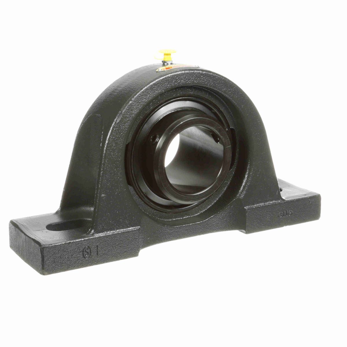 Sealmaster Mounted Cast Iron Two Bolt Pillow Block Ball Bearing - 52100 Bearing Steel, Black Oxided - Double Setscrew Lock - MPD-43C