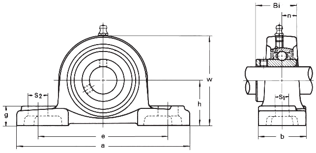 Подшипниковый узел ASAHI type UCP 300, UCP 328 [502859]