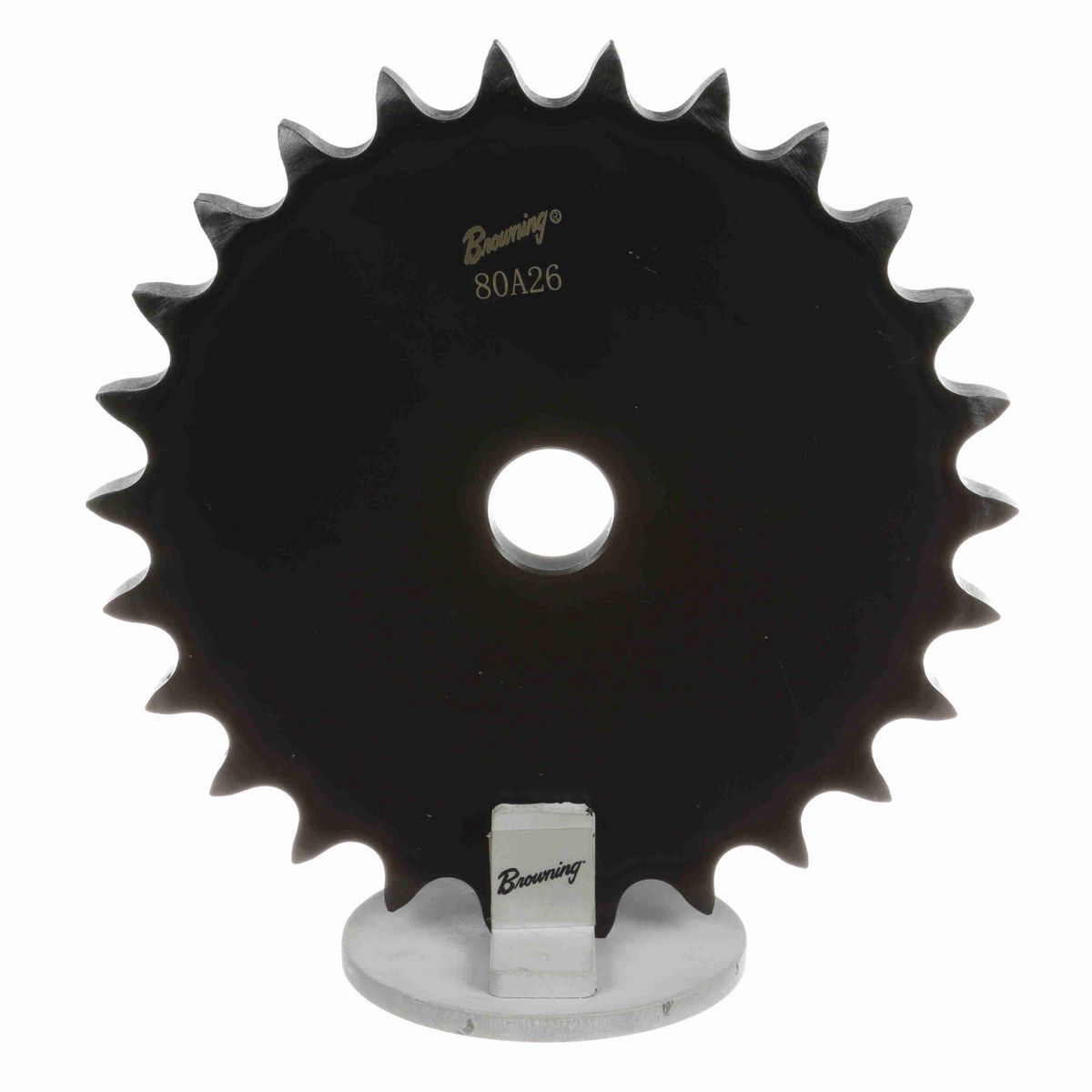 Browning Steel Minimum Plain Bore Roller Chain Sprocket - 80A26