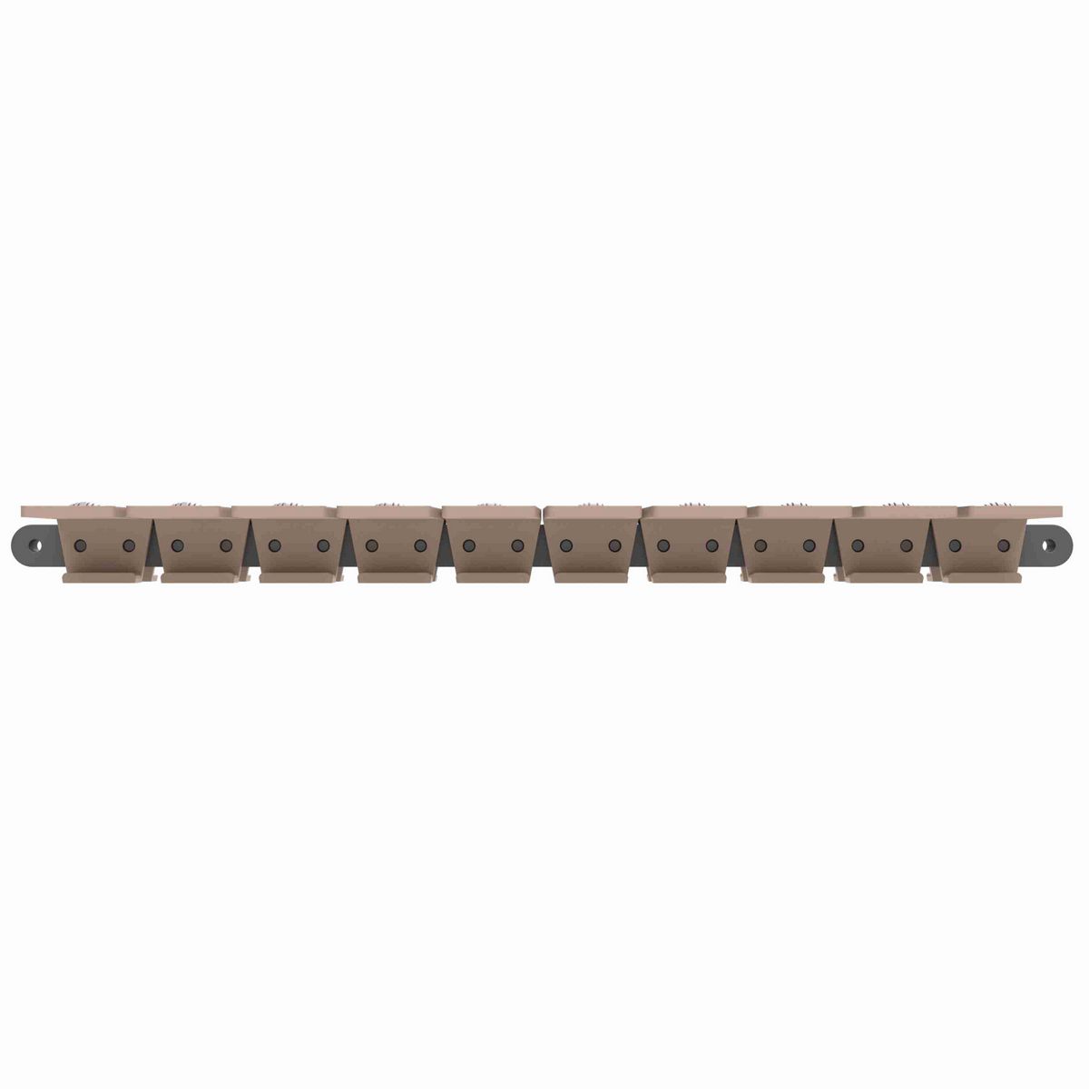 Rexnord 1873TAB SuperGrip™ Side-flexing SuperGrip™, Material: Tan Low Friction, Width: 7.5in, Pitch: 1.5in - 81430671