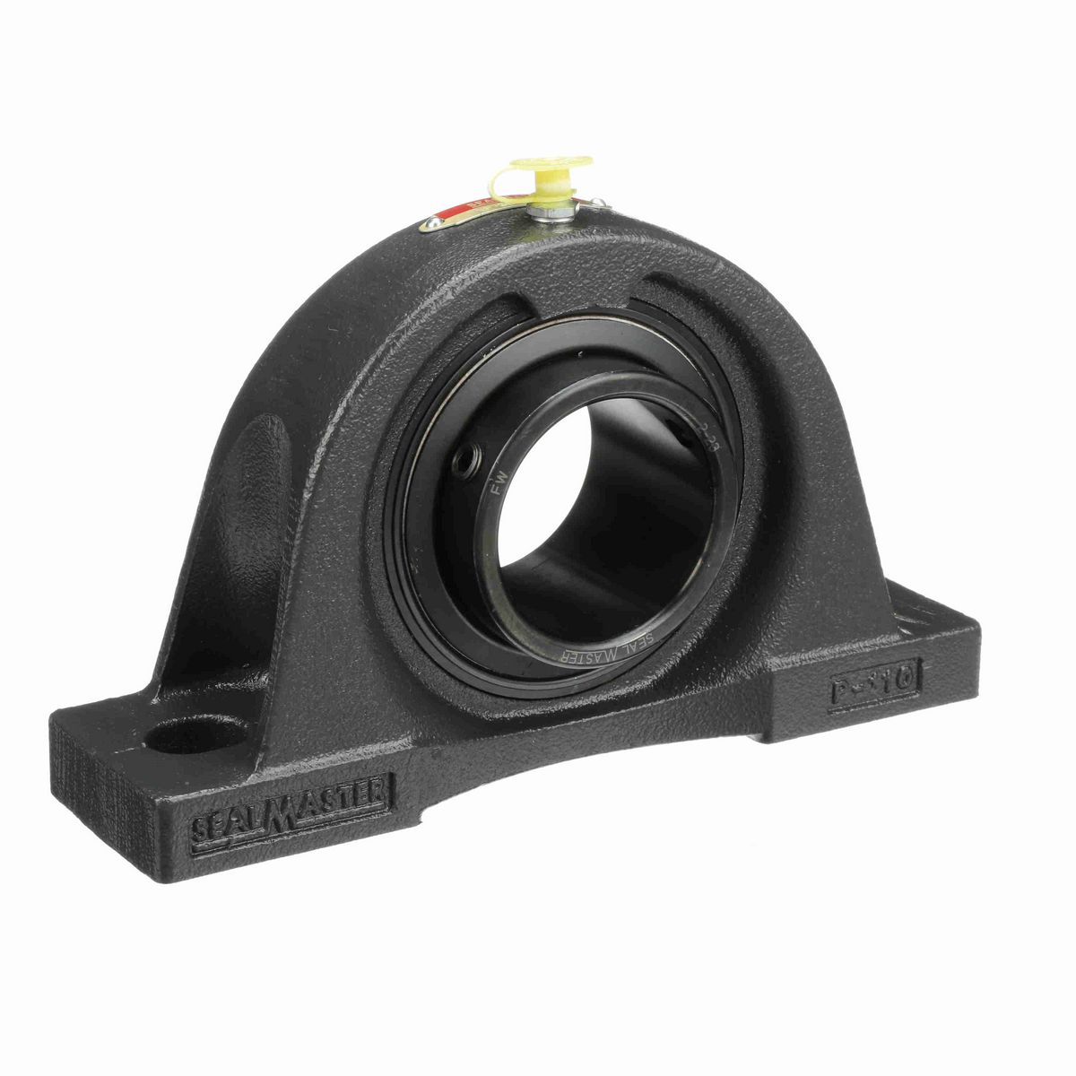 Sealmaster Mounted Cast Iron Two Bolt Pillow Block Ball Bearing - 52100 Bearing Steel, Black Oxided - Setscrew Lock - Low Drag - NP-31 LO