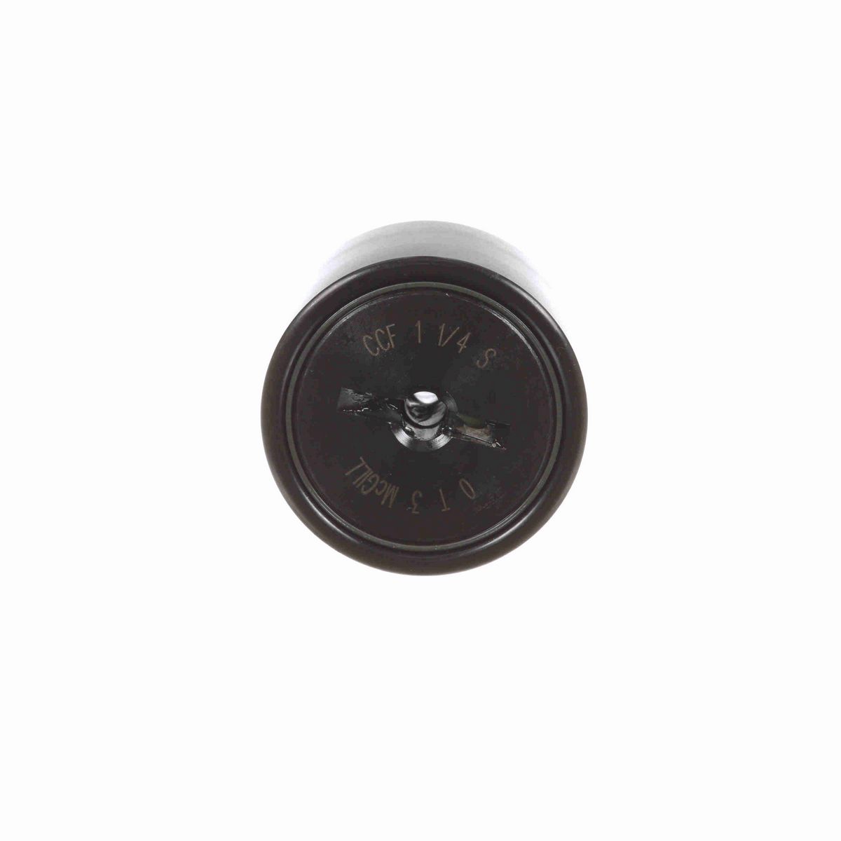 Опорный ролик с цапфой McGill CAMROL CCF 1 1/4 S, бочкообразный, с уплотнением, со шлицем под отвёртку, дюймовый