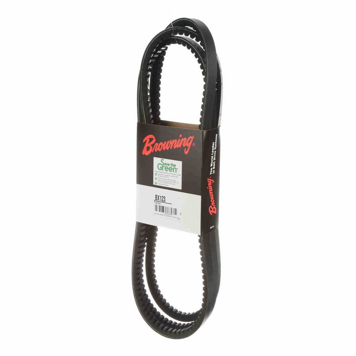 Browning EPDM Notched Belt 98% Efficient - BX123