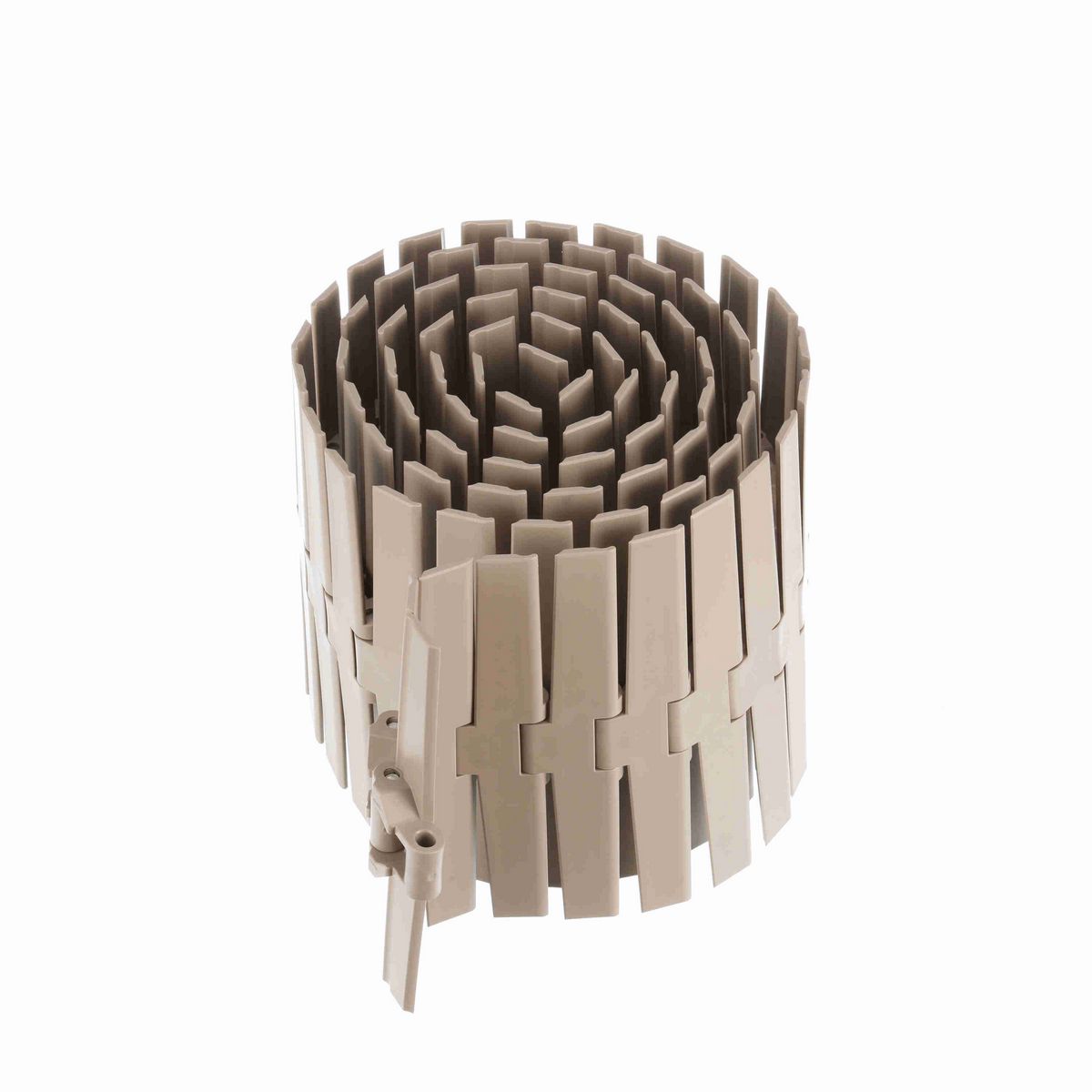 System Plast 882B Side-flexing Solid Top, Material: Tan Low Friction, Width: 10in, Pitch: 1.5in - LF882-K1000