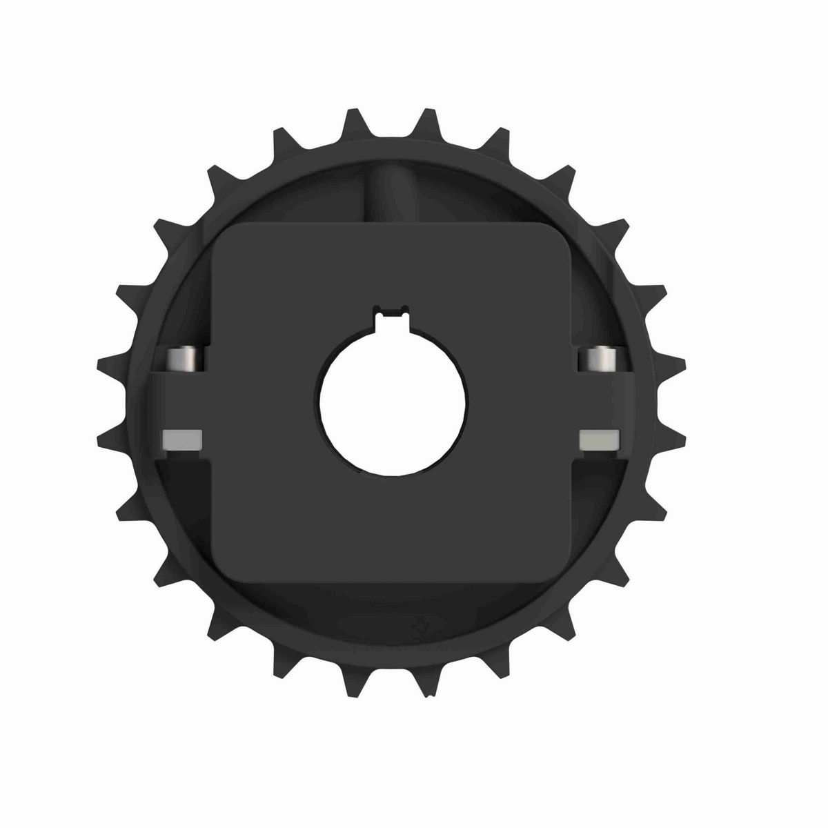 Rexnord 8500 Series Split Molded Nylon Sprocket and a 24 Teeth with 1-15/16in Round Shaft-Ready Bore with Keyway & Setscrew - 614-186-5