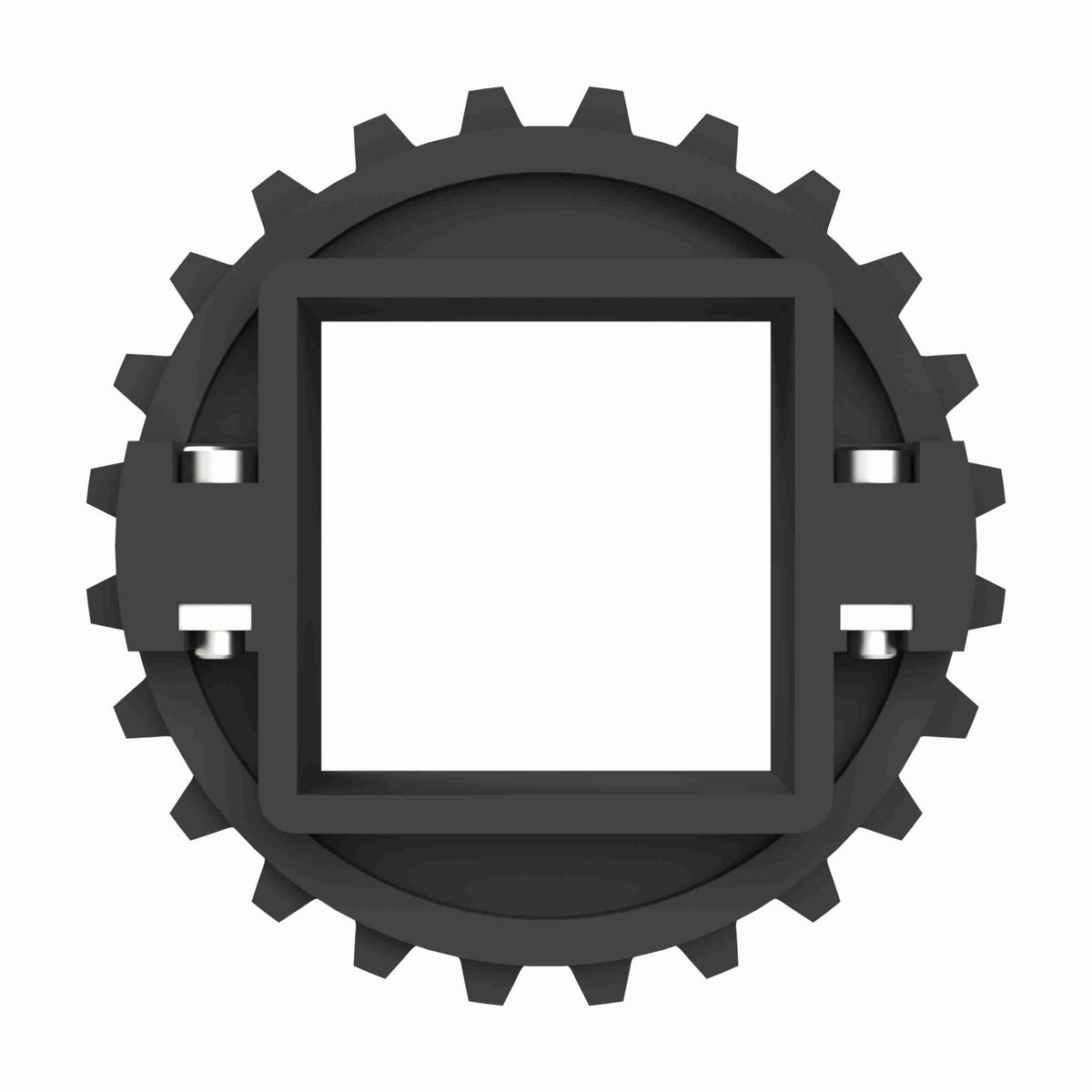 Rexnord 1500 Series Split Molded Nylon Sprocket with 24 Teeth and a 60mm Square Bore - 614-142-1