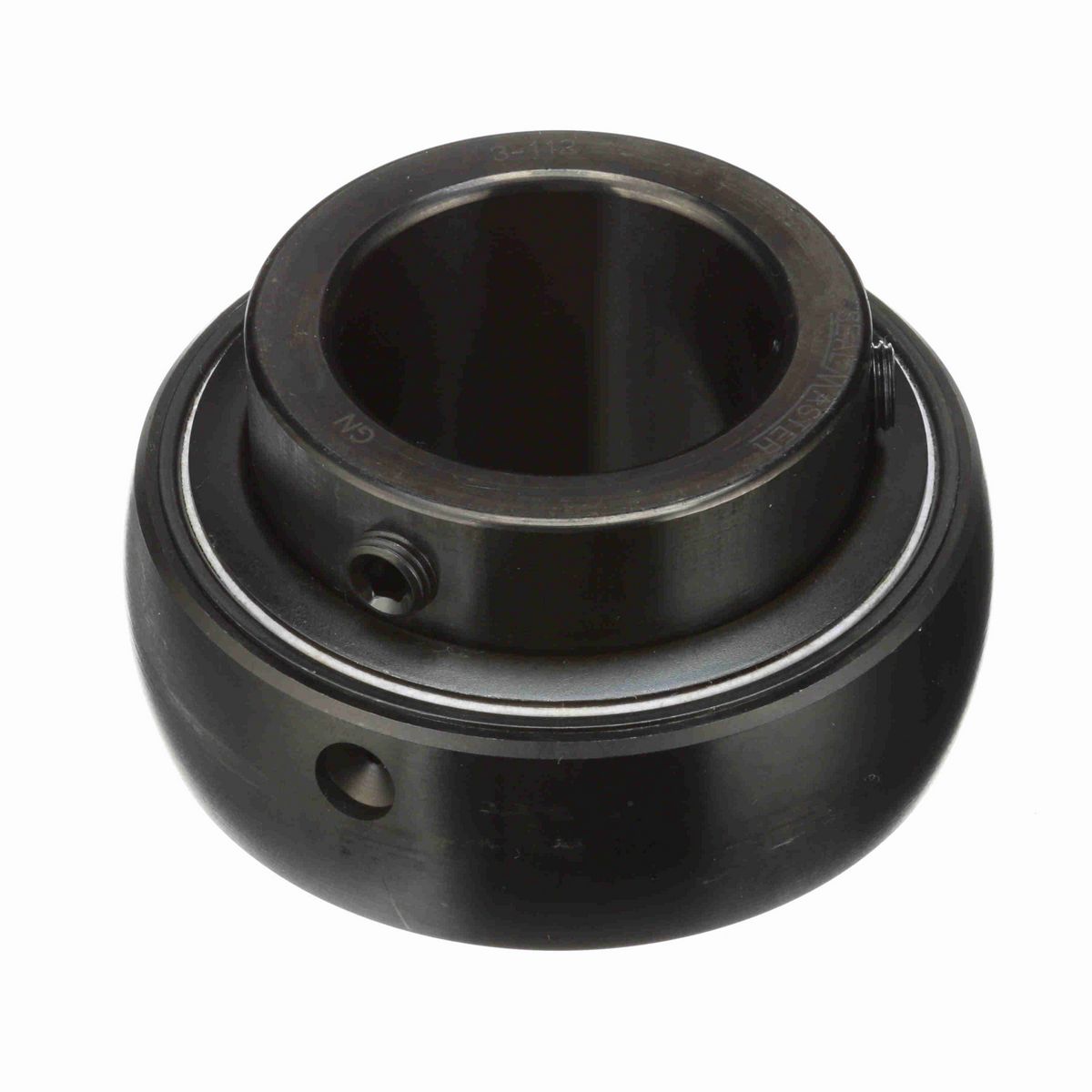 Sealmaster Mounted Insert Only Ball Bearing - 52100 Bearing Steel, Black Oxided - Setscrew Lock - 3-112