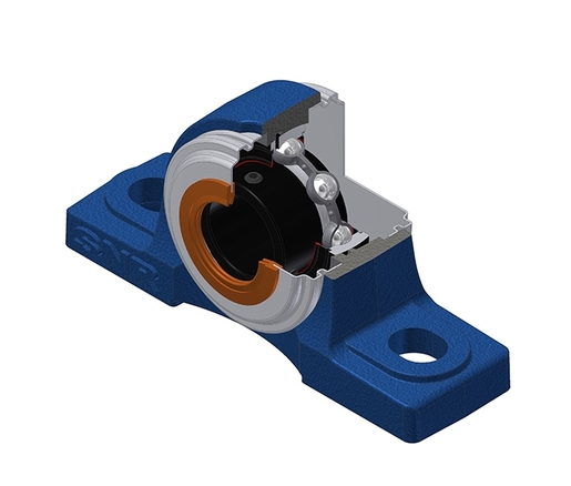 Фланцевый подшипниковый узел SNR USP206-19T20CO