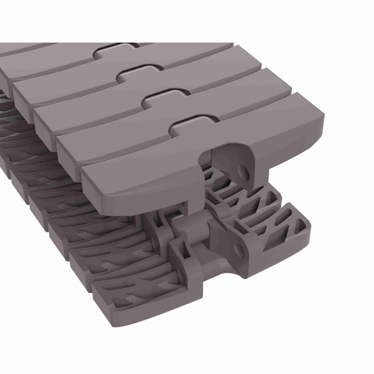 Rexnord 1055 FTM Side-flexing Solid Top, Material: Brown High Performance, Width: 4.5in, Pitch: 1in - 749.43.421