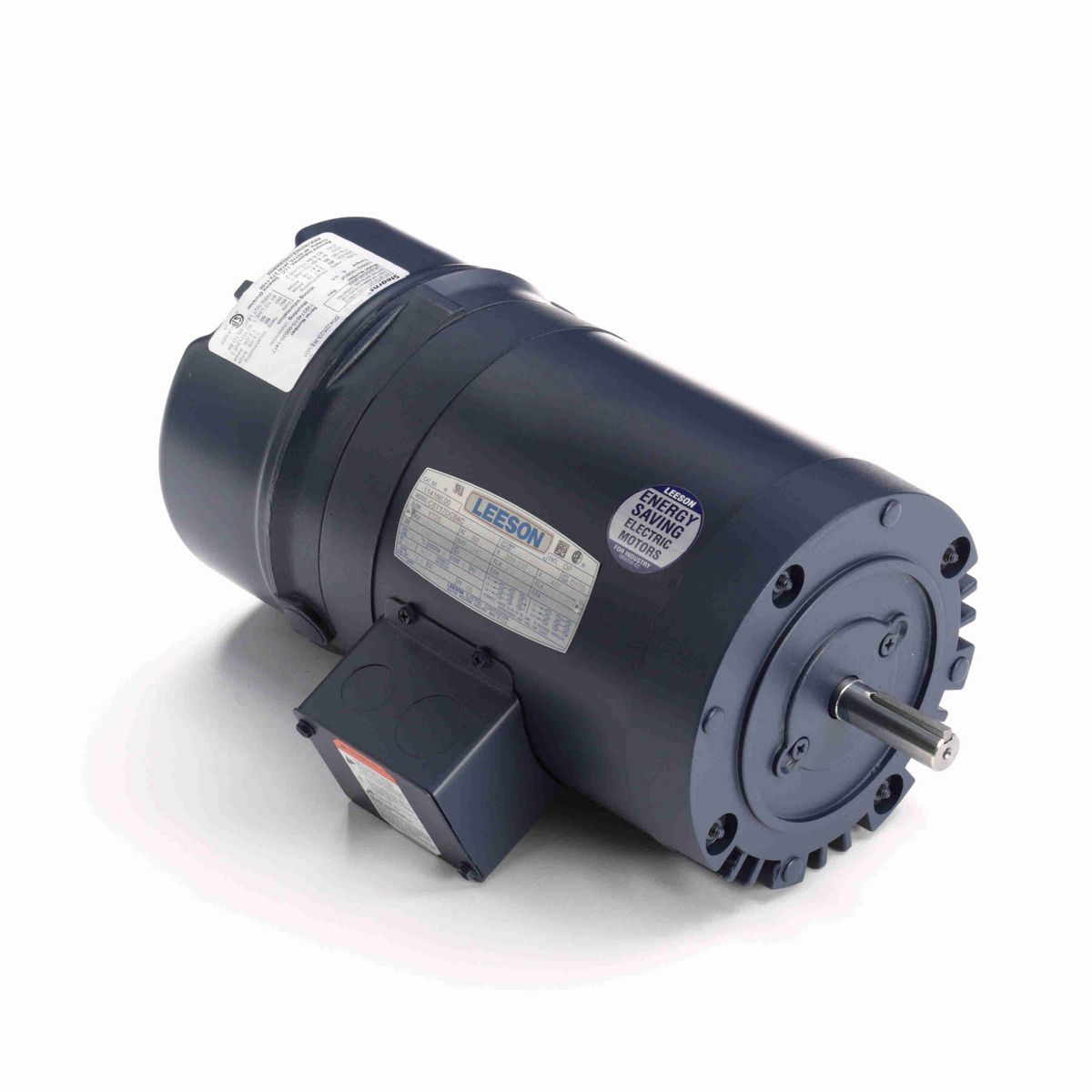 LEESON Brake Motor, 1 HP, 3 Ph, 60 Hz, 230/460 V, 1800 RPM, 56C Frame, DP - 114166.00