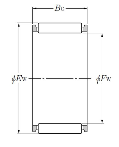 Игольчатый роликоподшипник NTN GK35X40X26.8XS