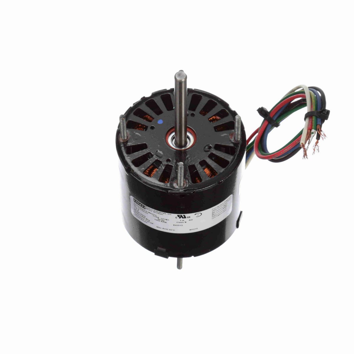 FASCO Ventilation Motor, 1/25 HP, 1 Ph, 60 Hz, 115 V, 1550 RPM, 3 Speed, 3.3" Diameter, OAO - D535