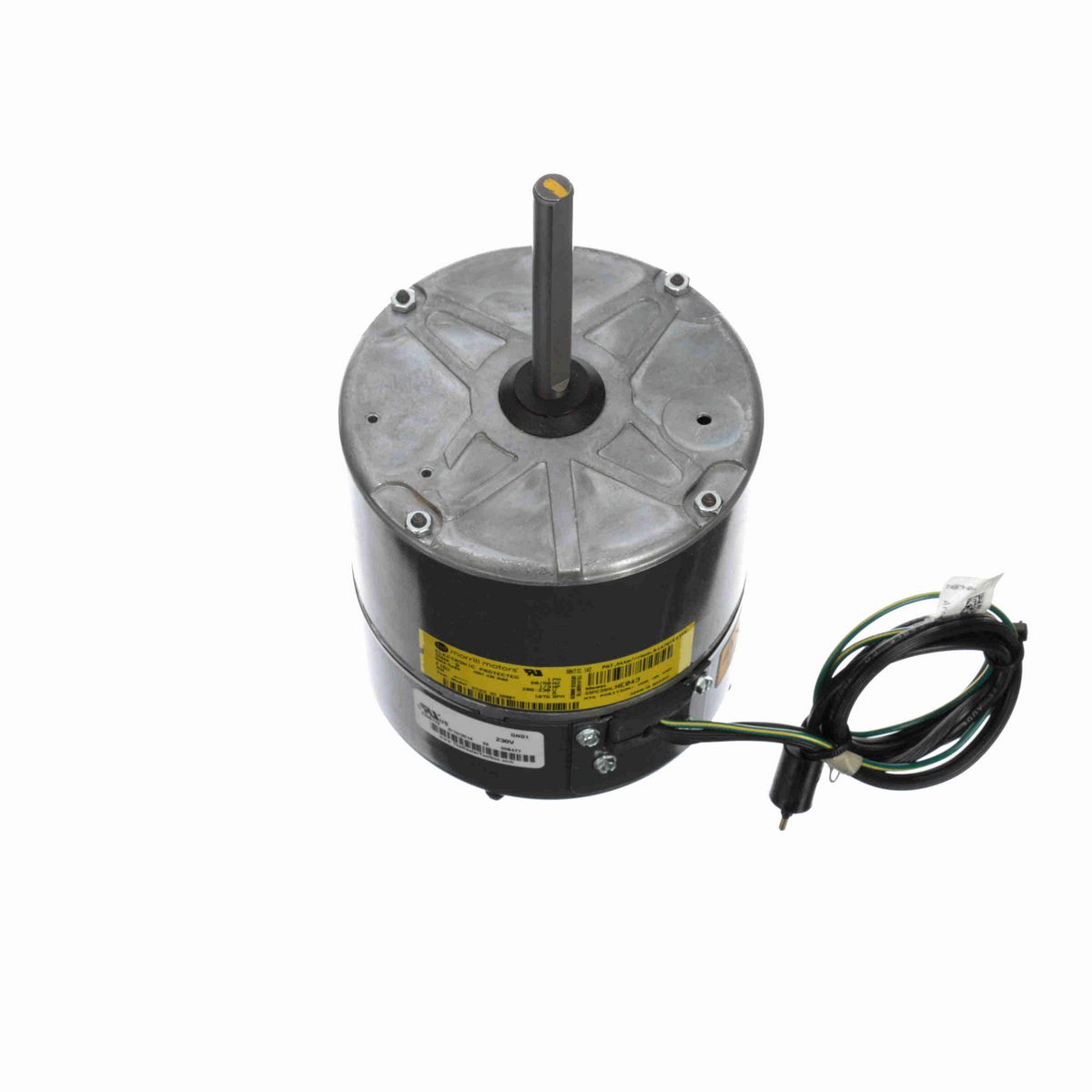 Genteq Refrigeration Motor, 1/3 HP, 1 Ph, 60/50 Hz, 208-230 V, 1075 RPM, 1 Speed, 48 Frame, CLOSEDAO - 5R007