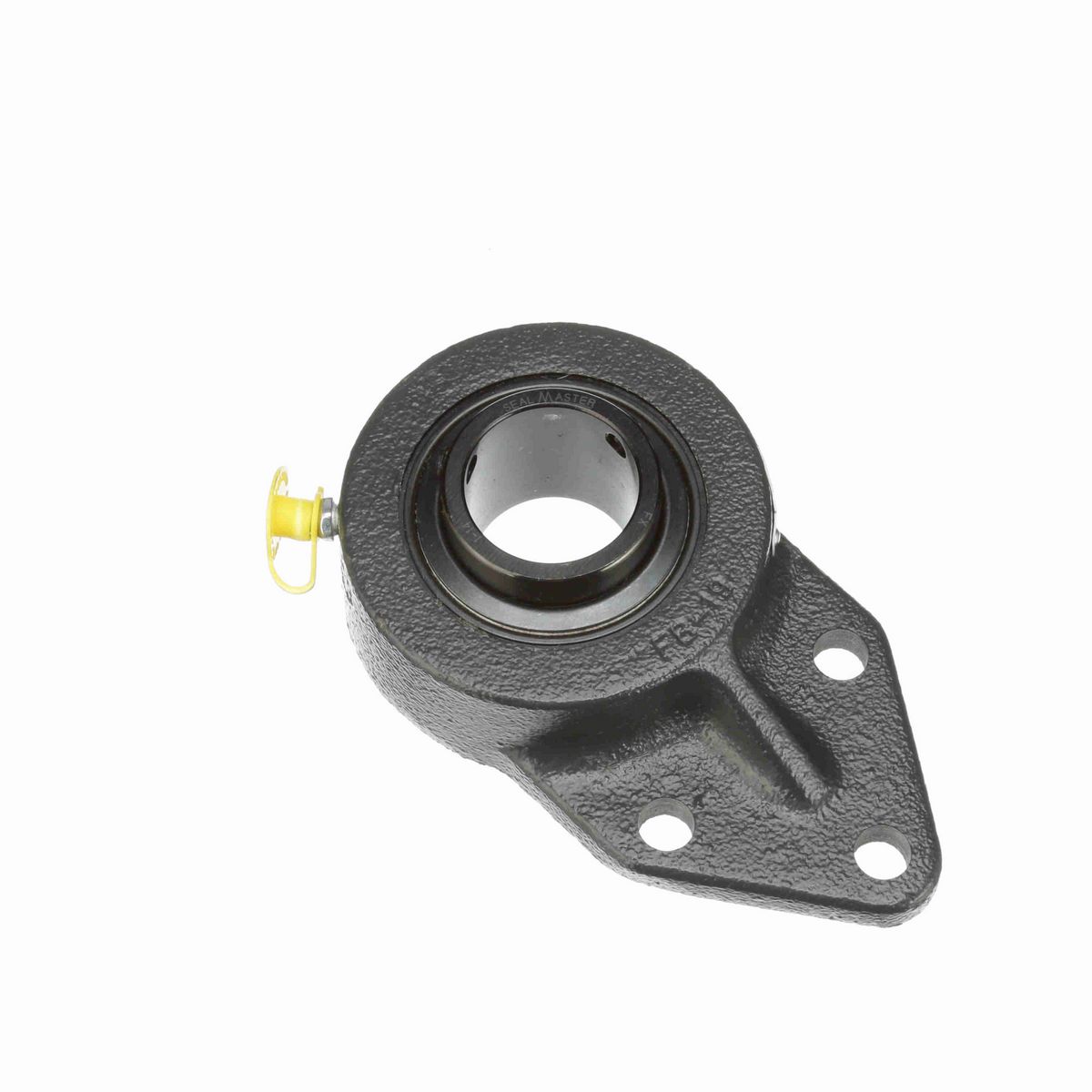 Sealmaster Mounted Cast Iron Three Bolt Flange Bracket Ball Bearing - 52100 Bearing Steel, Black Oxided - Setscrew Lock - FB-20R