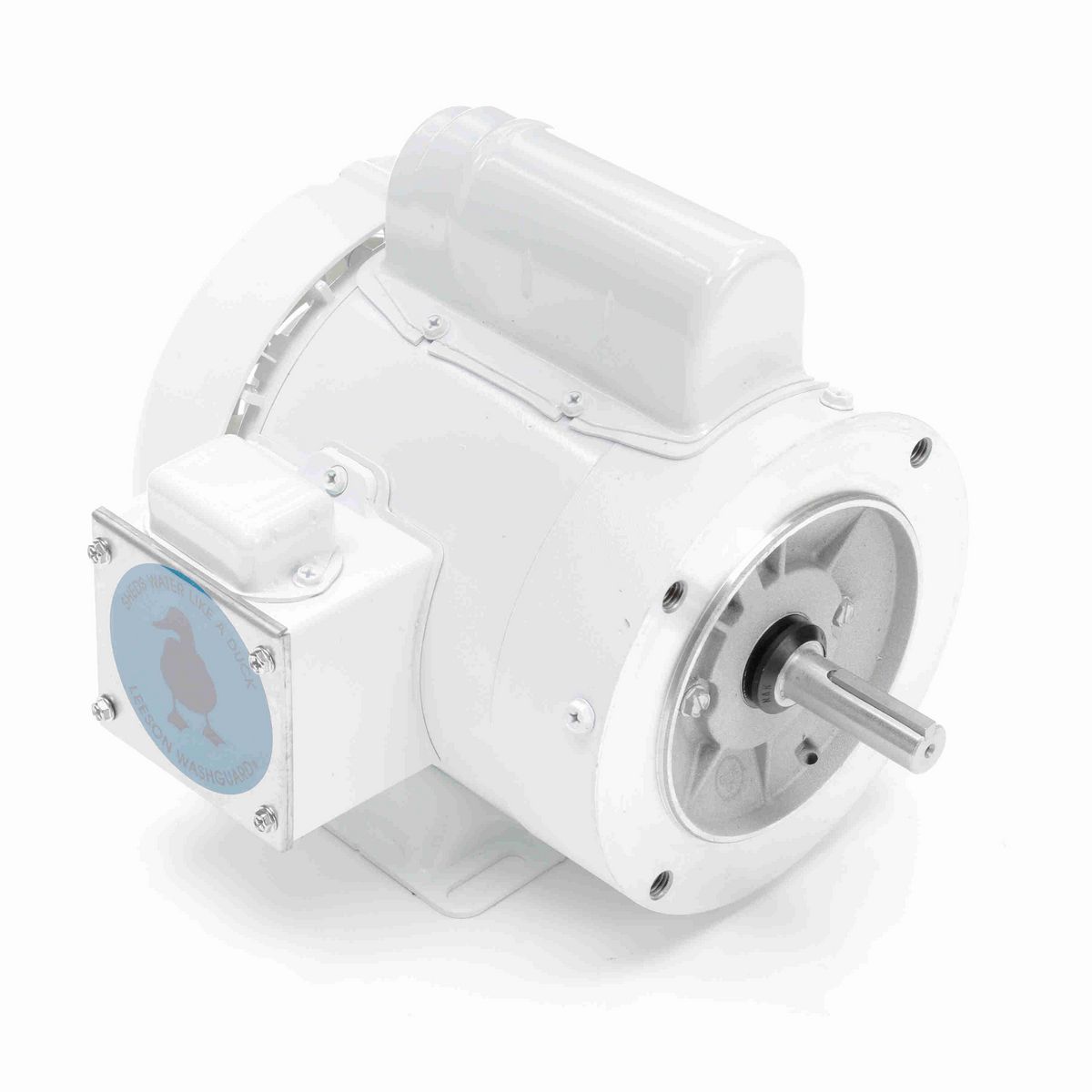 LEESON White Duck™ General Purpose Motor, 0.50 HP, 1 Ph, 60 Hz, 115/230 V, 3600 RPM, 56C Frame, TEFC - 113581.00