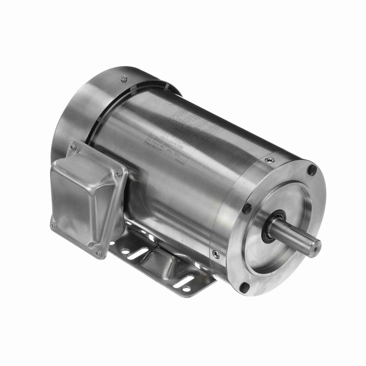LEESON SST Duck™ General Purpose Motor, 1 & 0.75 HP, 3 Ph, 60 & 50 Hz, 230/460 & 190/380 V, 1200 & 1000 RPM, 145TC Frame, TEFC - 191528.00