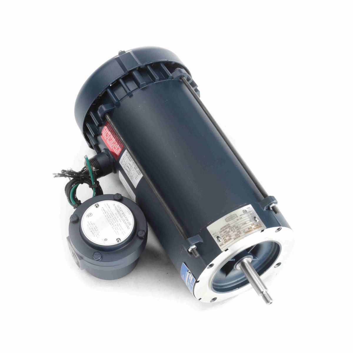 LEESON Explosion Proof Motor, 2 & 2 HP, 3 Ph, 60 & 50 Hz, 230/460 & 190/380 V, 3600 & 3000 RPM, 56J Frame, EPFC - 119434.00