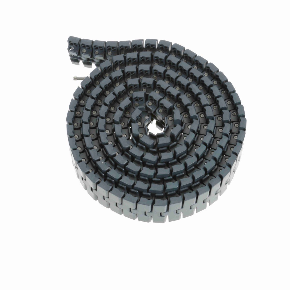 System Plast 2251FT-TAB Side-flexing Solid Top, Material: NG evo (Gray Blue), Width: 3.3in, Pitch: 1in - NGE2251FT-TAB-K330