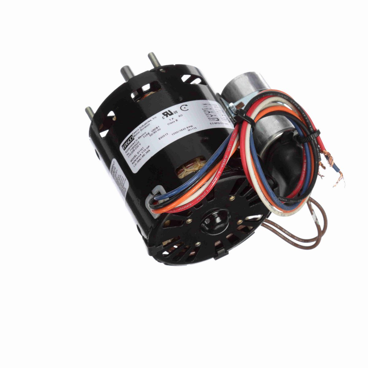 FASCO OEM Replacement Motor, 1/15 HP, 1 Ph, 50 Hz, 115/208-230 V, 1350/1640 RPM, 1 Speed, 3.3" Diameter, OAO - D1157