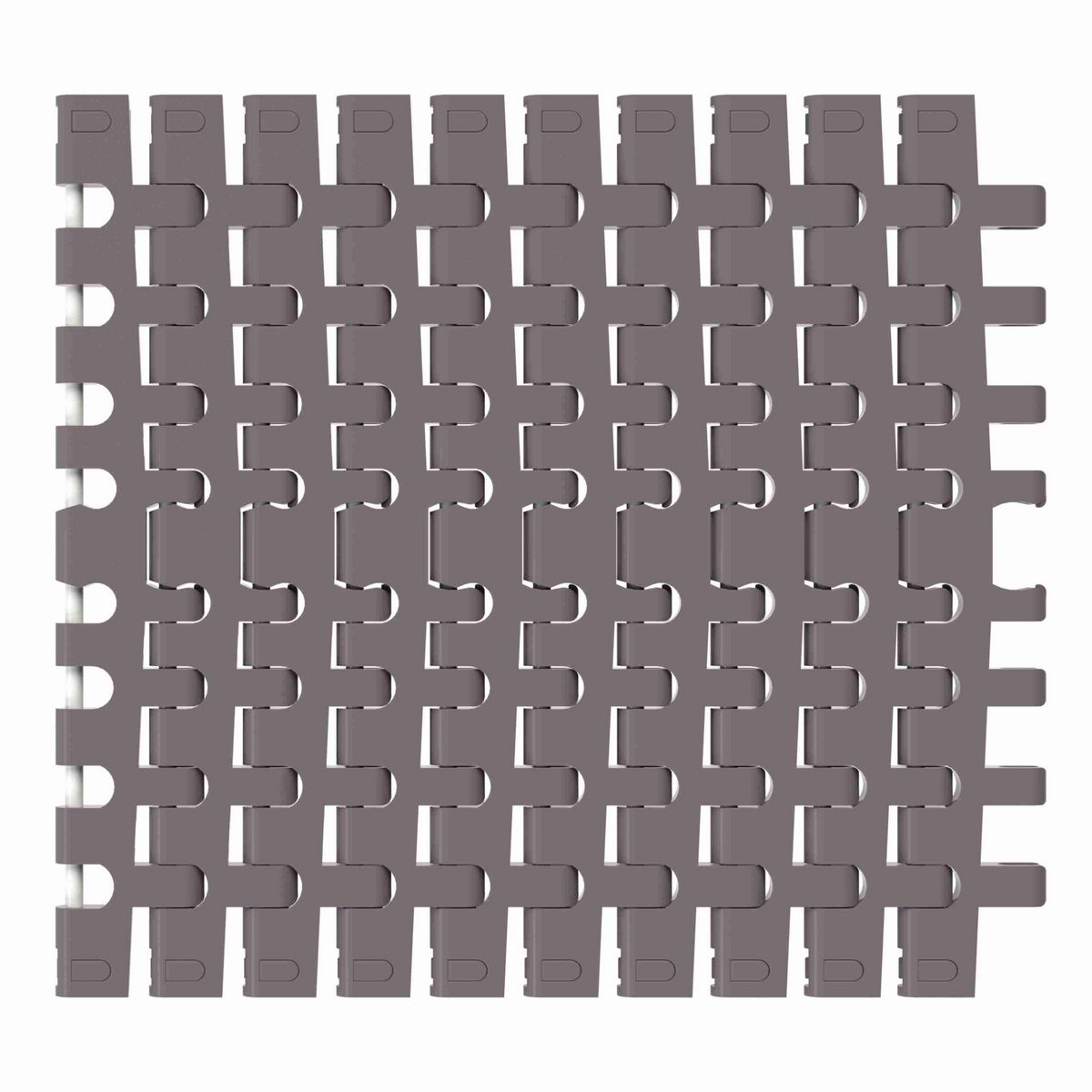 Rexnord 7956GT Side-flexing Flush Grid, Material: Brown High Performance, Width: 12in, Pitch: 1.25in - 10324700