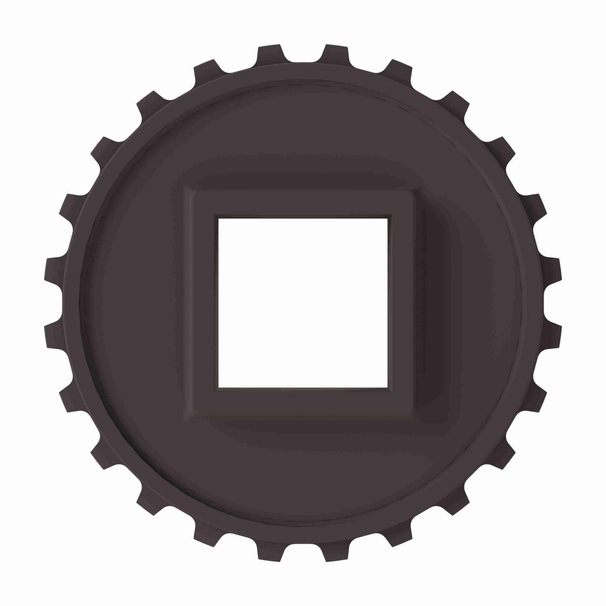 Rexnord 5930 Series Solid One Piece Molded Acetal Sprocket with 24 Teeth and a 50mm Square Bore - 114-697-13