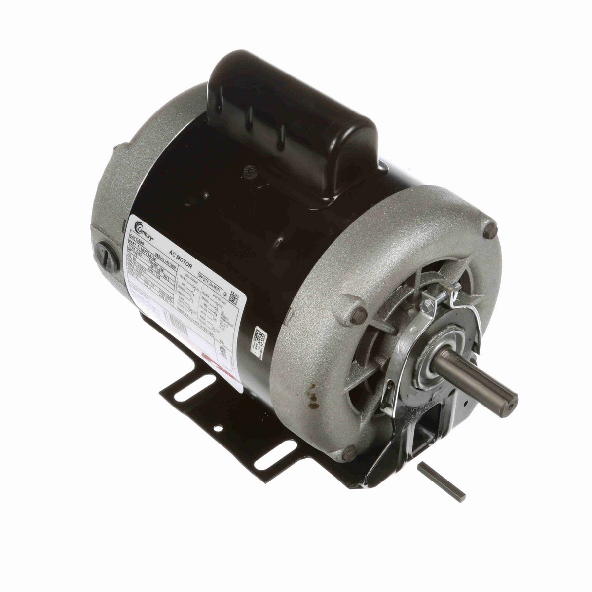Century Fan and Blower Motor, 1/2 HP, 1 Ph, 60 Hz, 115/230 V, 1800 RPM, J56 Frame, DP - C690