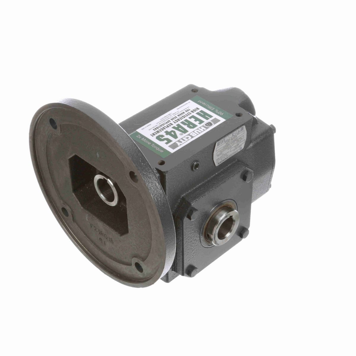 Hub City HERA Gear Reducer HERA Cast Iron Helical-Hypoid Reducer - HERA45ES 7.80 182TC 1.125