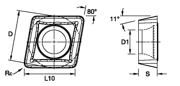 Screw-On Inserts Kennametal CPMT-MW [7093172]