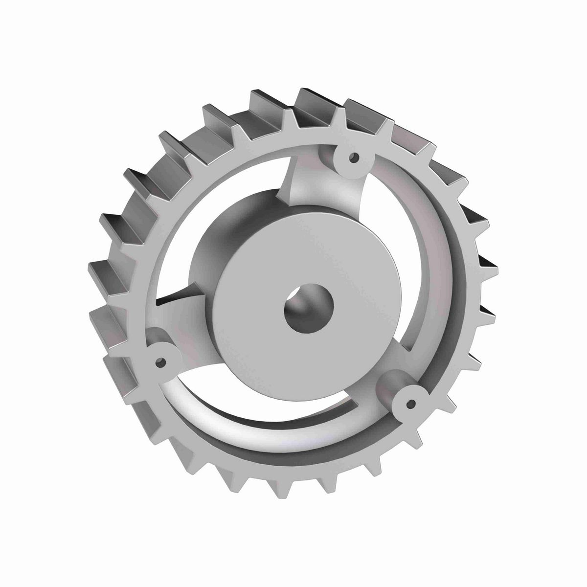 Rexnord 815 Series Solid One Piece Cast Iron Sprocket with 24 Teeth and a 3/4in Round Rough Stock Bore (RSB) - 401-44-17