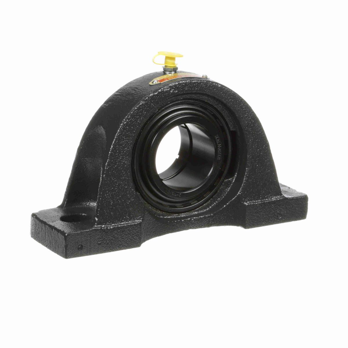 Sealmaster Mounted Cast Iron Two Bolt Pillow Block Ball Bearing - 52100 Bearing Steel, Black Oxided - Concentric Lock - NP-31TC