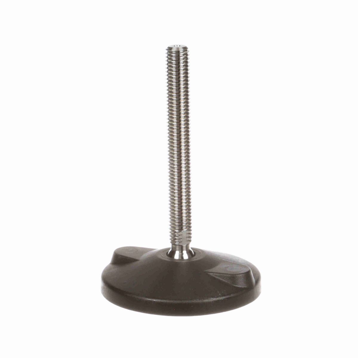 System Plast Articulating Plastic Leveler; Series: VG-511, Base Diameter: 4, Spindle Length: 4.6-in, Thread: 5/8-11 - VG-511-04-S58-L5