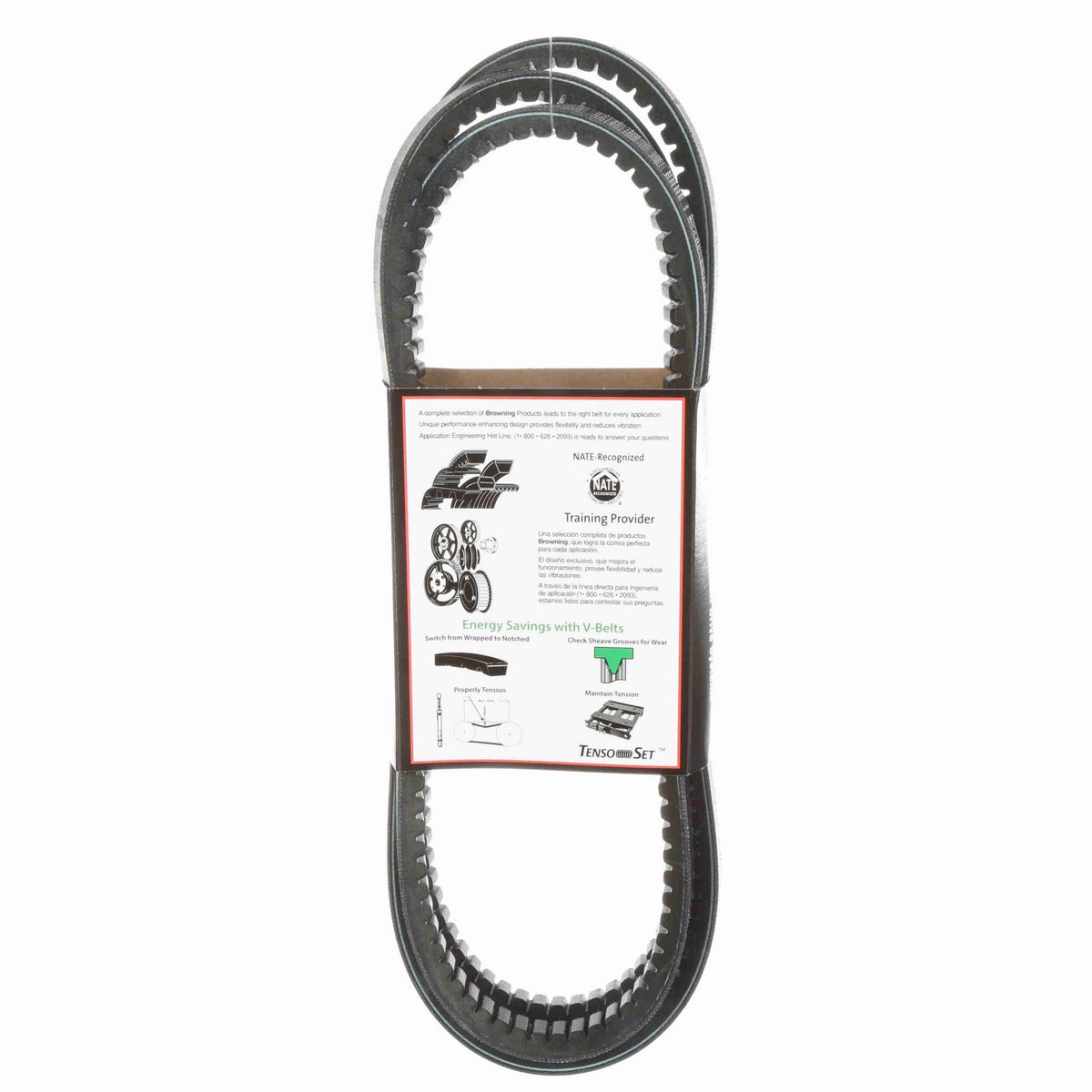 Browning EPDM Notched Belt 98% Efficient - BX105
