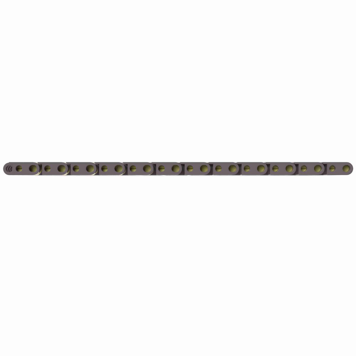 Rexnord 8505 Straight Running Solid Top, Material: Brown High Performance, Width: 7.5in, Pitch: 0.75in - 81418391