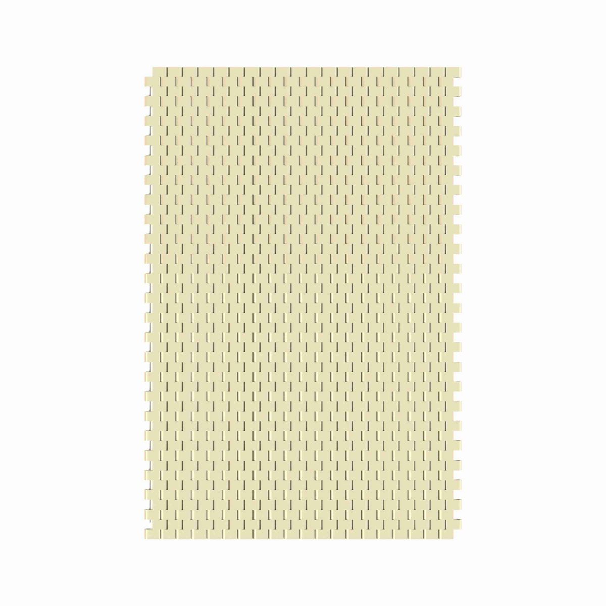 Rexnord 1505 Straight Running Solid Top, Material: Beige High Temperature, Width: 9in, Pitch: 15mm - HT1505-9