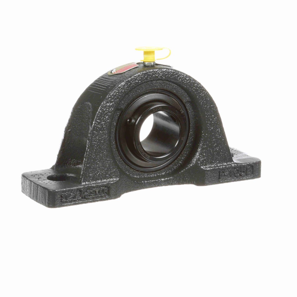 Sealmaster Mounted Cast Iron Two Bolt Low Base Pillow Block Ball Bearing - 52100 Bearing Steel, Black Oxided - Setscrew Lock - NPL-206