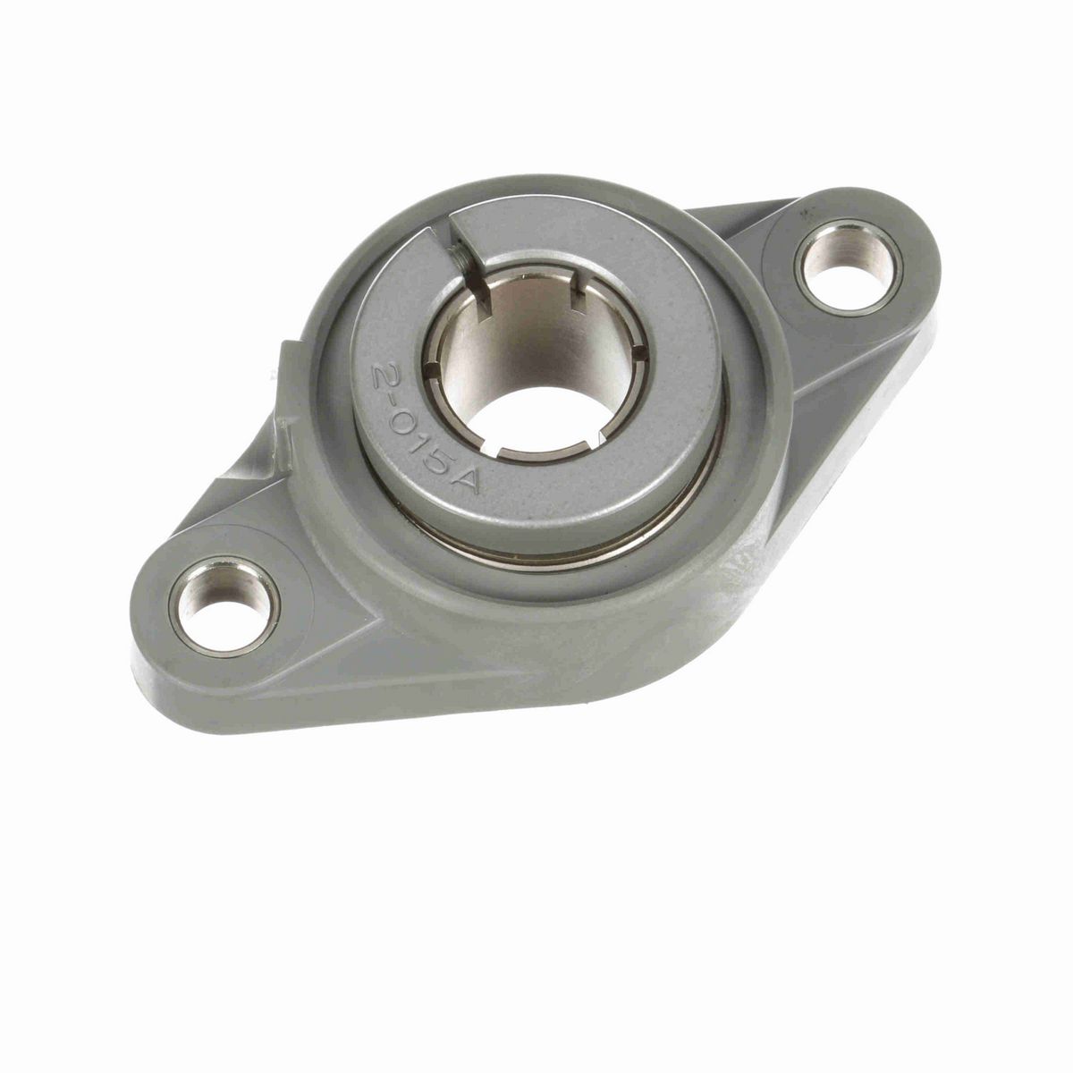 Sealmaster Mounted Composite Two Bolt Flange Ball Bearing - 52100 Bearing Steel, Phosphorus Nickel Coated - Concentric Lock - Corrosion Resistant - Reduced Maintenance - Lubed for Life - CRFTC-PN16T RMW