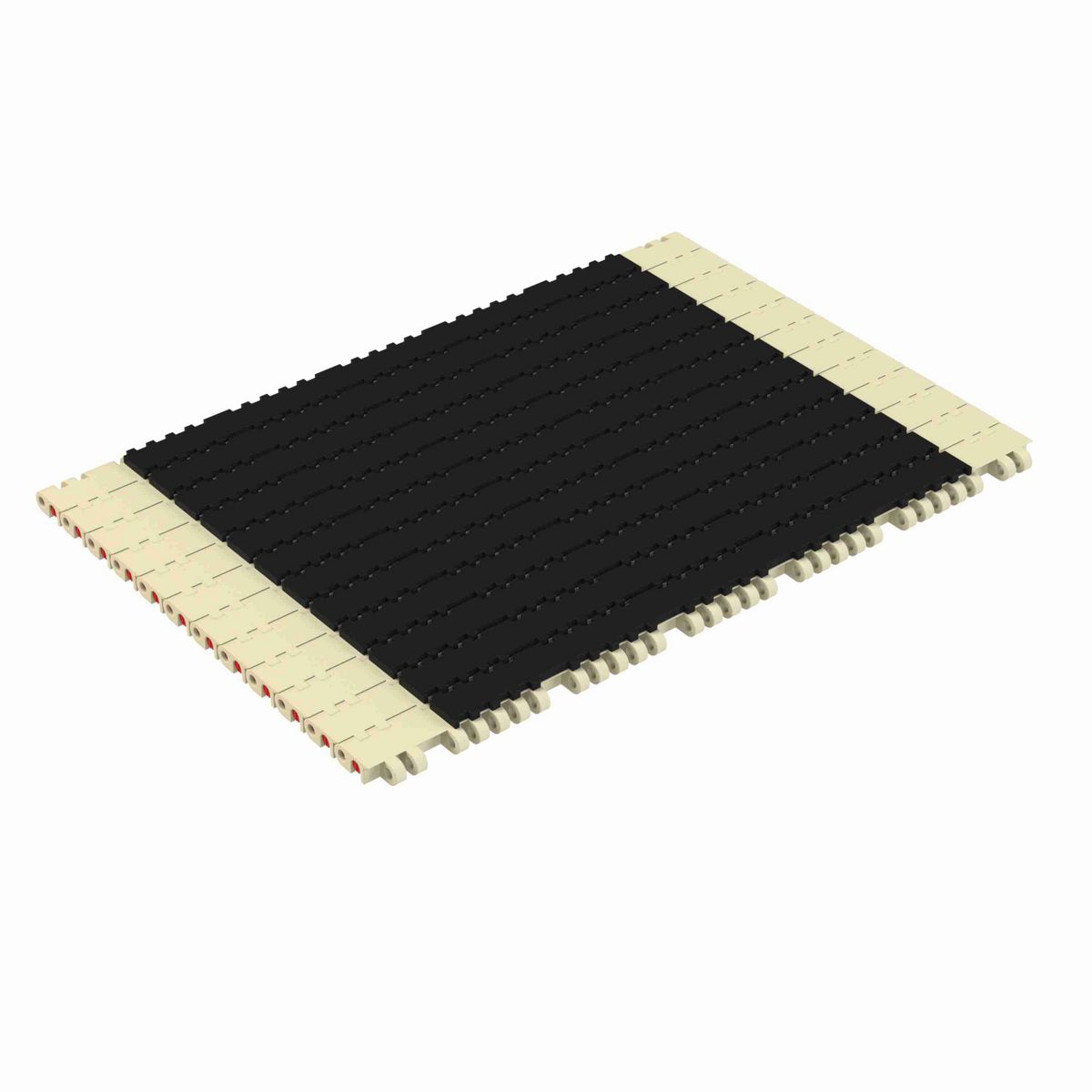 Rexnord 7705 RubberTop® Straight Running RubberTop®, Material: Beige High Temperature, Width: 15in, Pitch: 1in - HTF7705-15